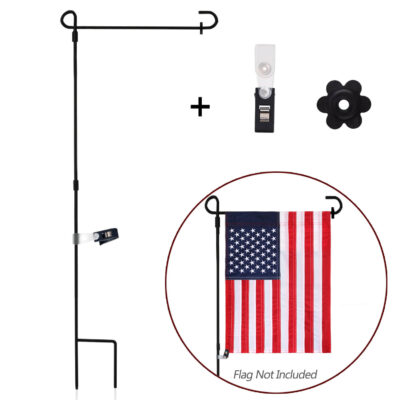 Anley 35" Wooden Banner Pole - Horizontal Flag Hanger For House/Sports Flags (Sleeve Over 1")