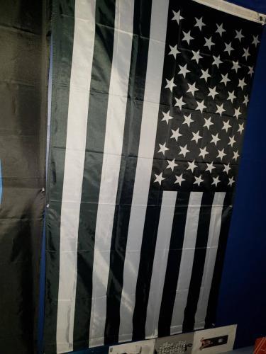 Fly Breeze 3x5 Foot Black and White American Flag photo review