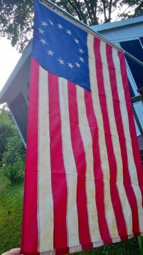 Tea-Stained Betsy Ross Flag 3x5 Foot photo review