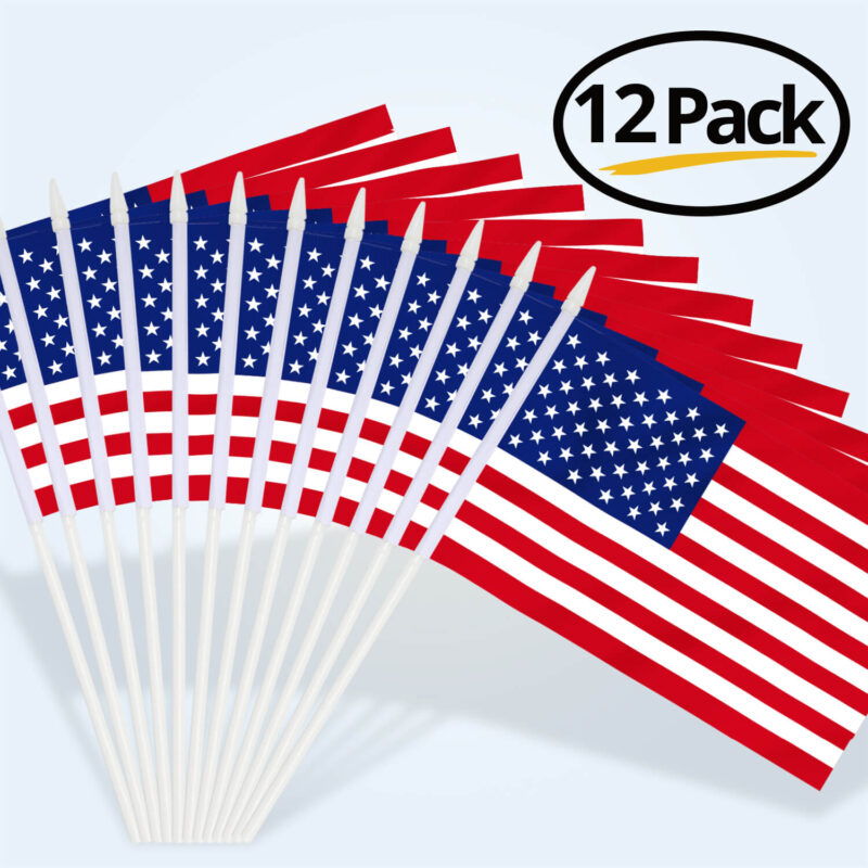 American USA Stick Flag 5x8 Inch (Pack of 12) - Image 6