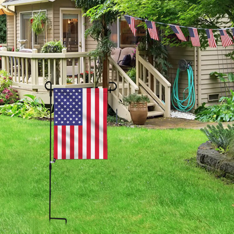 Wrought Iron Garden Flag Stand 37x14 Inch - Image 7