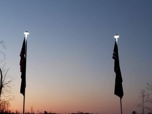 Solar Flagpole Light photo review