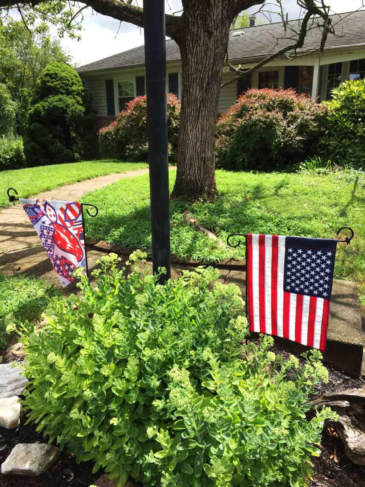 Embroidered USA Garden Flag