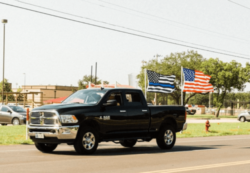 EverStrong Nylon Thin Blue Line US Flag 3x5 foot photo review