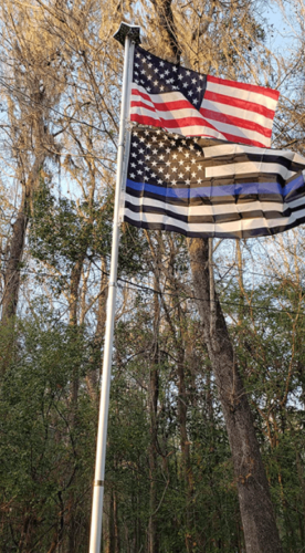 EverStrong Nylon Thin Blue Line US Flag 3x5 foot photo review