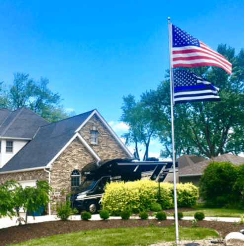 EverStrong Nylon Thin Blue Line US Flag 3x5 foot photo review