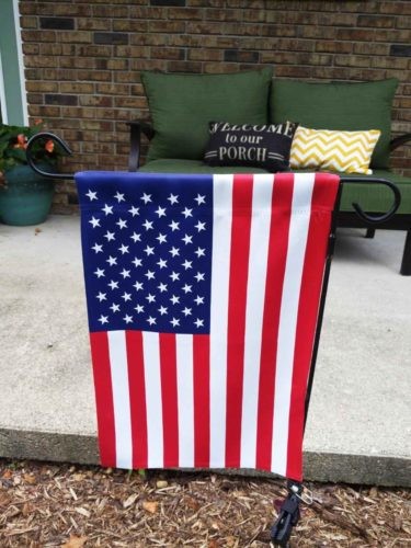 Embroidered USA Garden Flag 18 x 12.5 Inch photo review