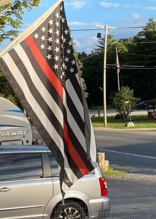 Fly Breeze 3x5 Foot Thin Red Line USA Flag - Anley Flags