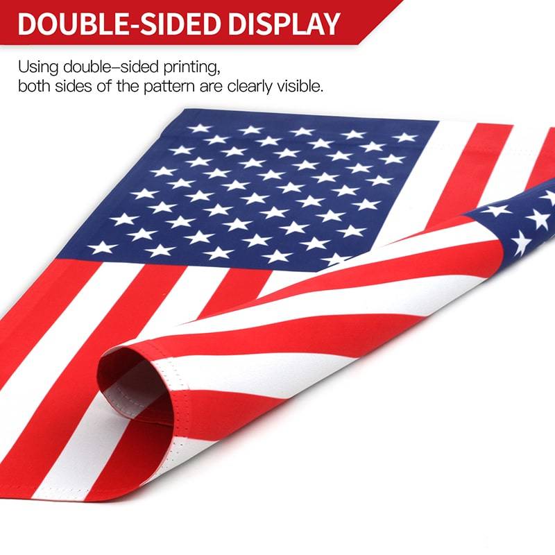 12.5 x 18 Inch Decorative Premium Burlap USA Yard Flag Details about   American Garden Flag 