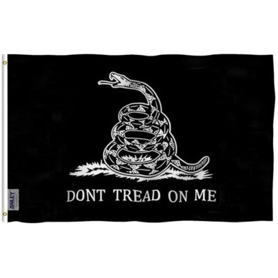 Black and White Don't Tread On Me