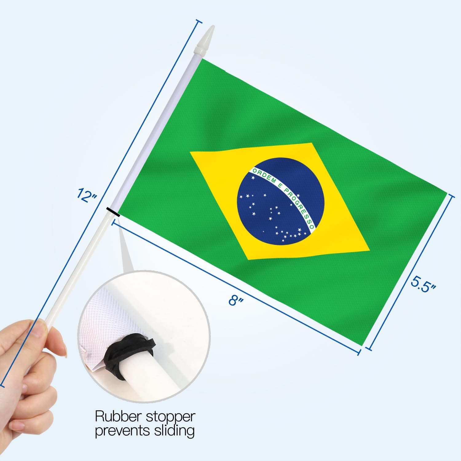 Brazil Stick Flag