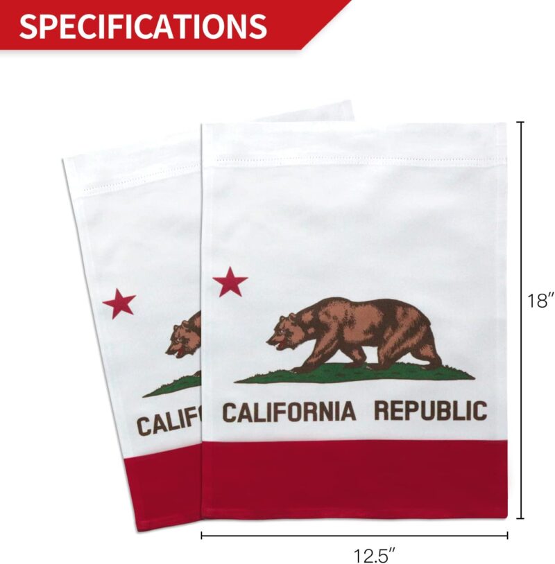 California Garden Flag 18x12.5 Inch - Image 6