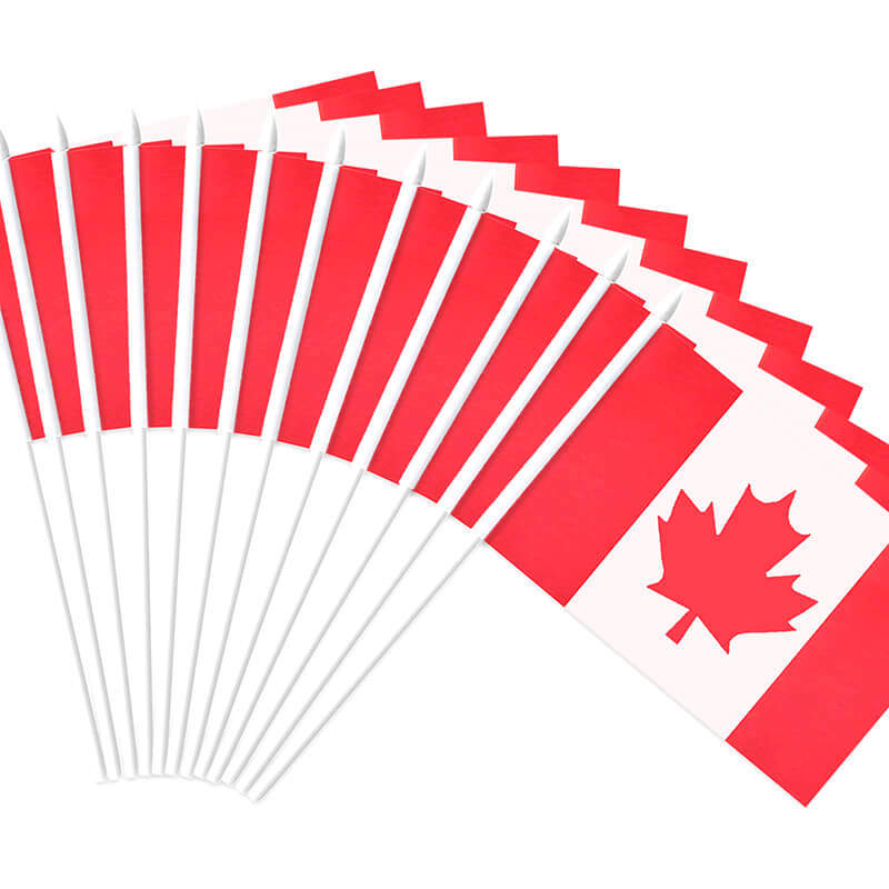 Canada Stick Flag 5x8 Inch Anley Flags