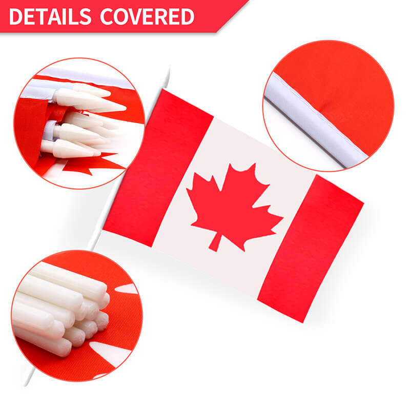 Canada Stick Flag 5x8 Inch - Anley Flags