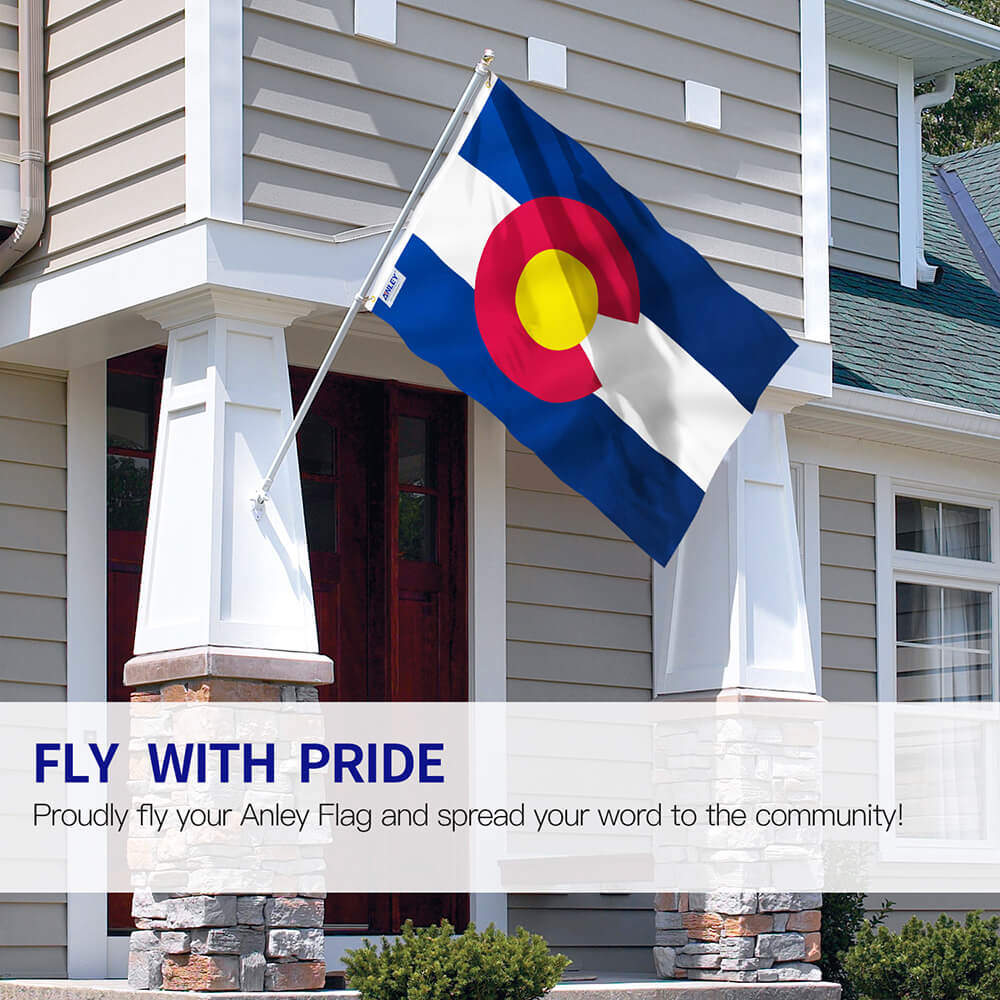 3x5 State of Colorado 2 Faced 3-ply Wind Resistant Flag 3x5ft 