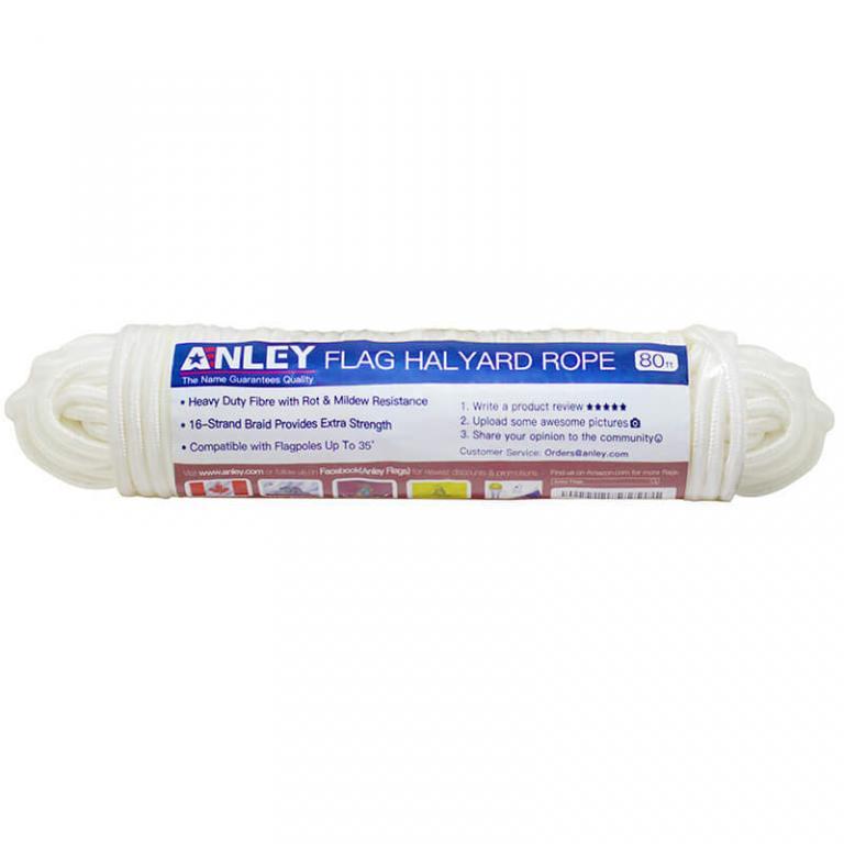 80 Ft Flag Halyard Rope (1/4 In) Anley Flags