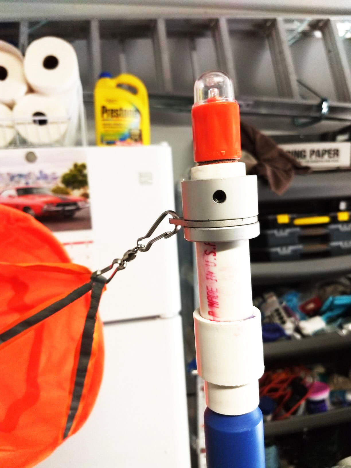 Aluminum Flagpole Mounting Rings with Clips (Set of 2) Anley Flags