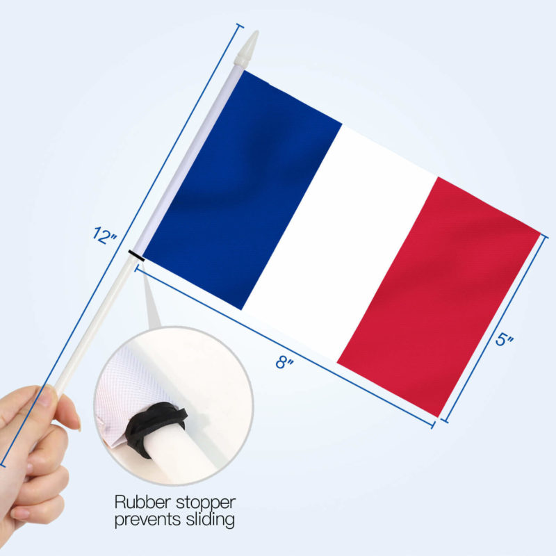 France Stick Flags 5x8 Inch (Pack of 12) - Image 4
