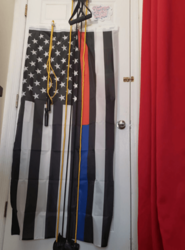 Fly Breeze 3x5 foot Thin Blue and Red Line USA Flag photo review