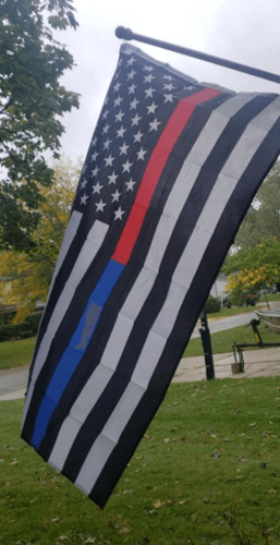 Fly Breeze 3x5 foot Thin Blue and Red Line USA Flag photo review