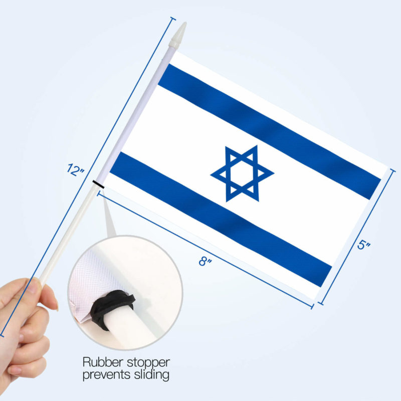 Israel Stick Flags 5x8 Inch (Pack of 12) - Image 4