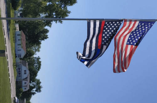 Fly Breeze 3x5 foot Thin Blue and Red Line USA Flag photo review