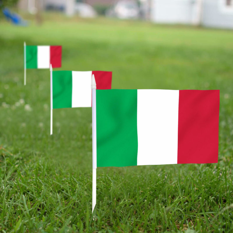 Italy Stick Flags 5x8 Inch (Pack of 12) - Image 3