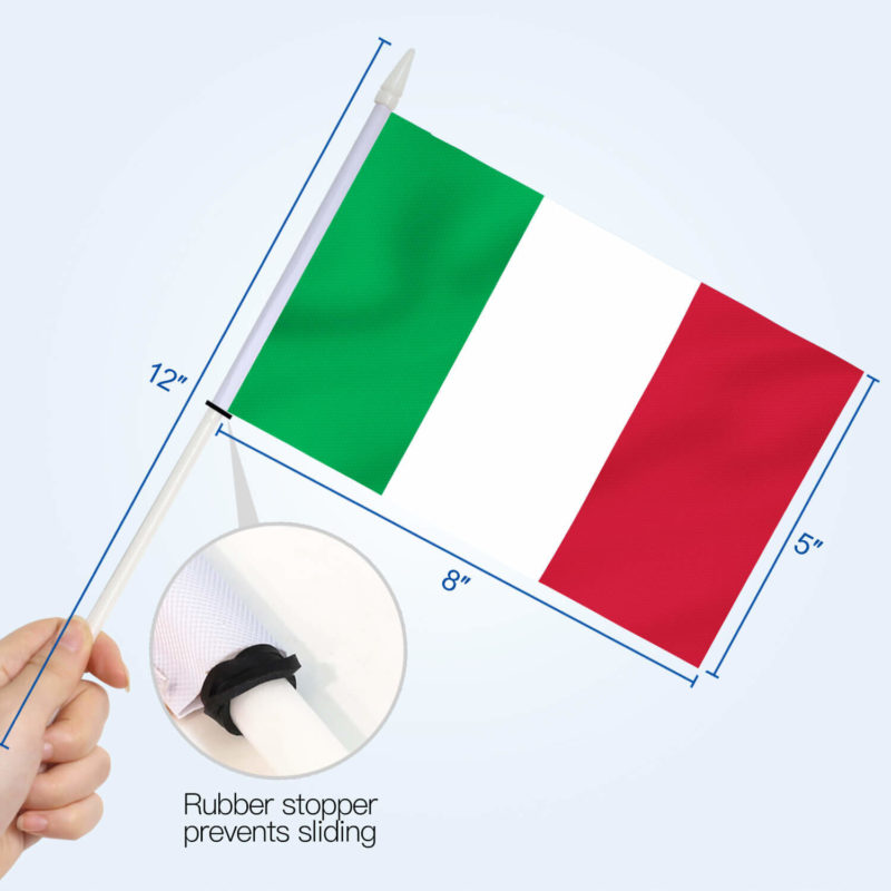 Italy Stick Flags 5x8 Inch (Pack of 12) - Image 4