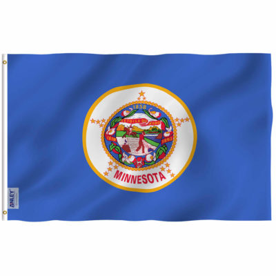 Idaho ID Flags Polyester with Brass Grommets 3 X 5 Ft Vivid Color and Fade Proof Anley Fly Breeze 3x5 Foot Idaho State Flag Canvas Header and Double Stitched 