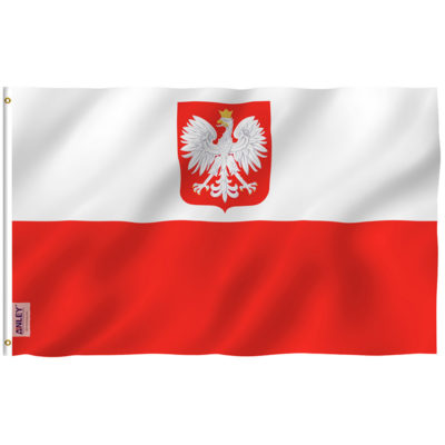 Poland State Ensign Flag