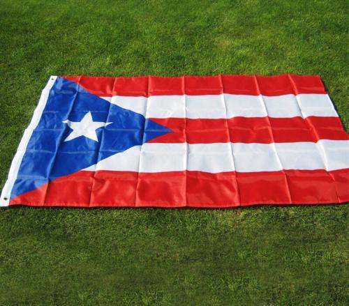 Puerto Rico Boricua Victory Flag 3x5 Gold