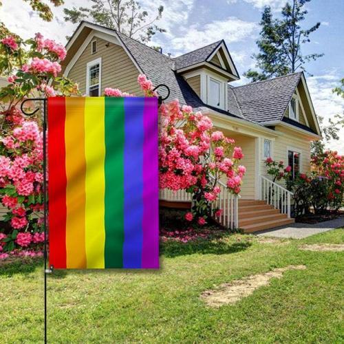 Rainbow Gay Pride Garden Flag 18 x 12.5 Inch - Anley Flags