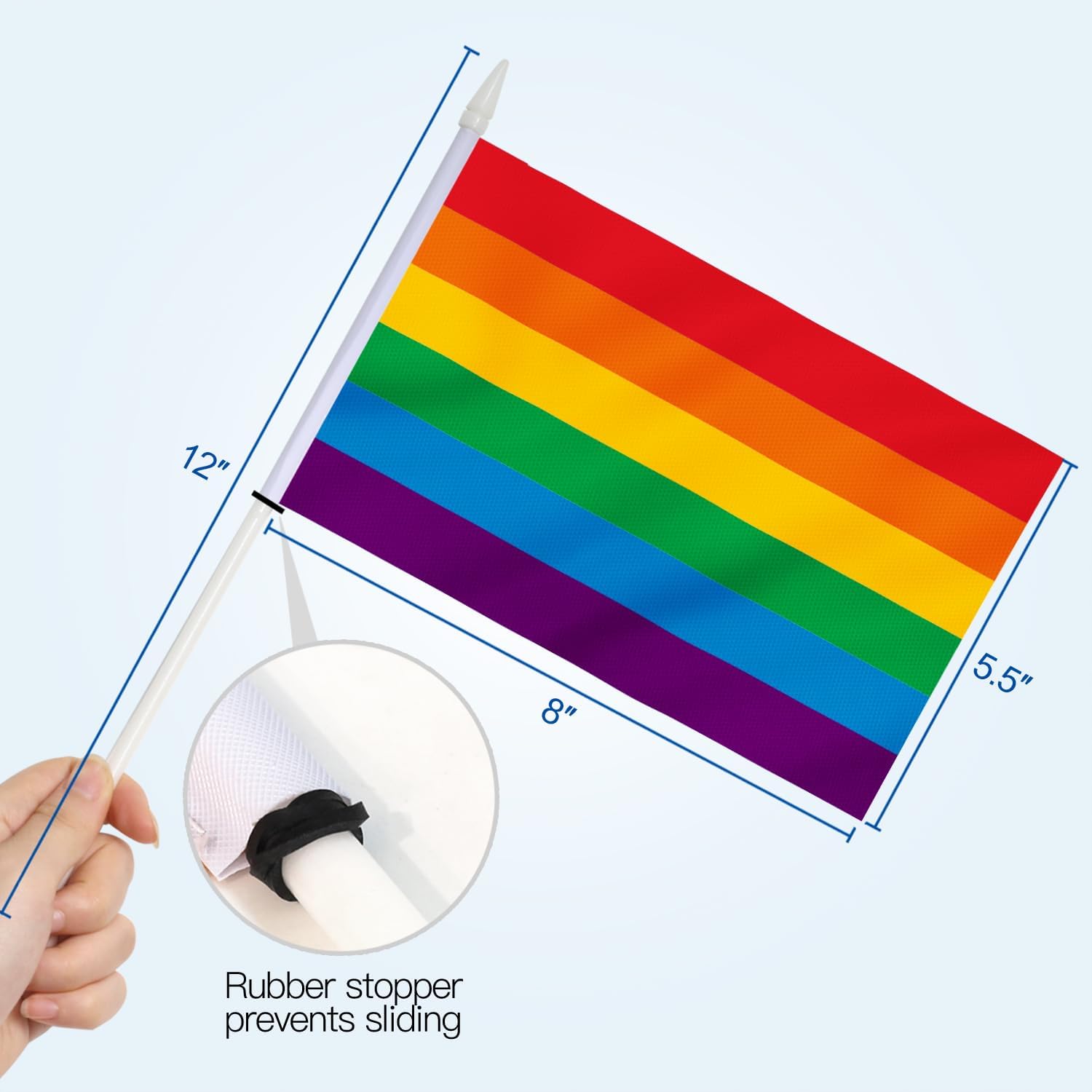 Rainbow Stick Flags