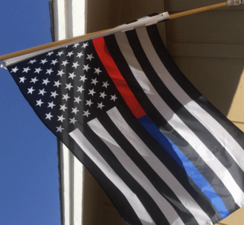 Fly Breeze 3x5 foot Thin Blue and Red Line USA Flag photo review