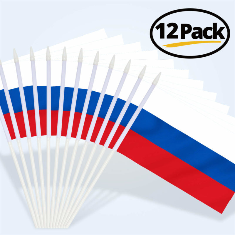 Russia Stick Flags 5x8 Inch (Pack of 12) - Image 6