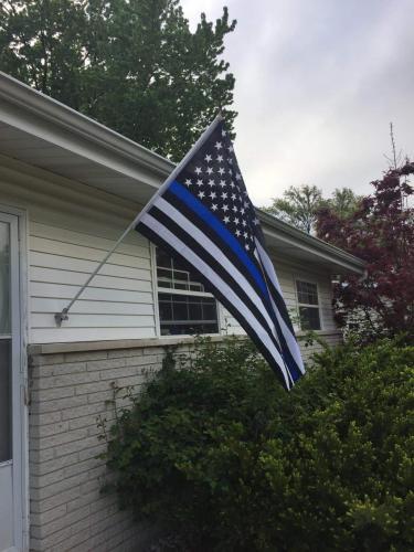 Fly Breeze 3x5 foot Thin Blue Line USA Flag - Anley Flags