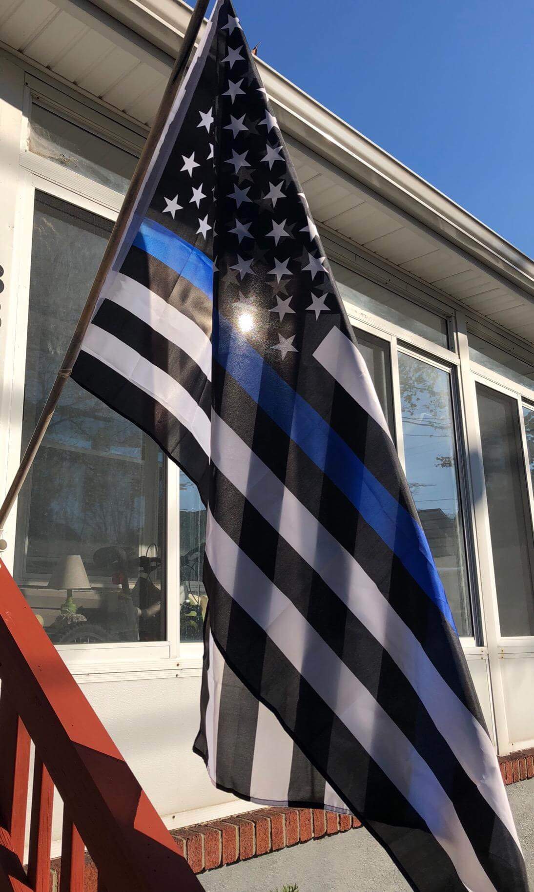 Fly Breeze Thin Blue Line USA Flag 3x5 foot - Anley Flags
