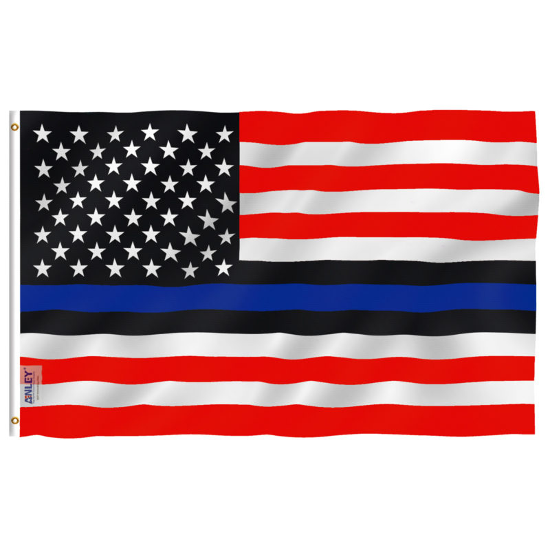 Fly Breeze 3x5 Foot Blue Lives Matter USA Police Flag