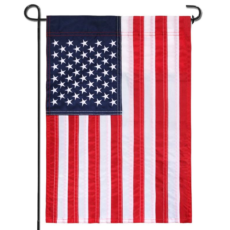 Embroidered USA Garden Flag