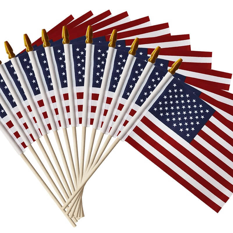 USA Wooden Stick Flag 4 x 6 Inch Anley Flags