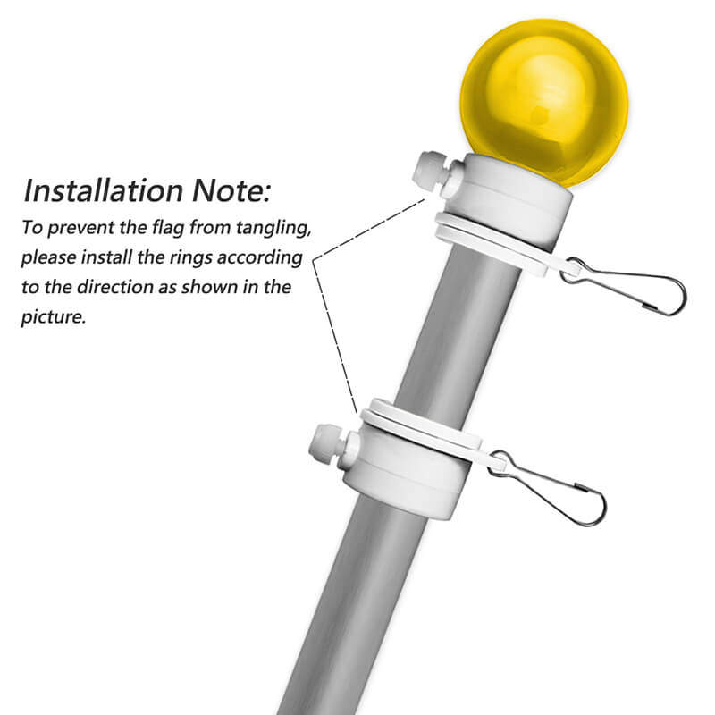 Flag Pole Mounting Ring Clips Anley Flags