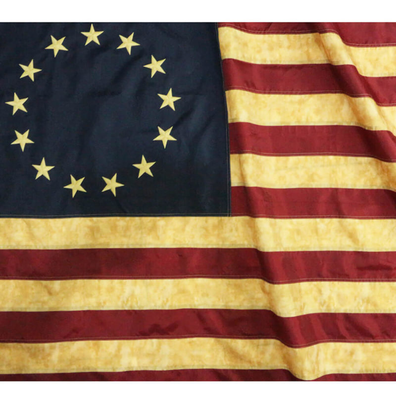 tea stained betsy ross flag
