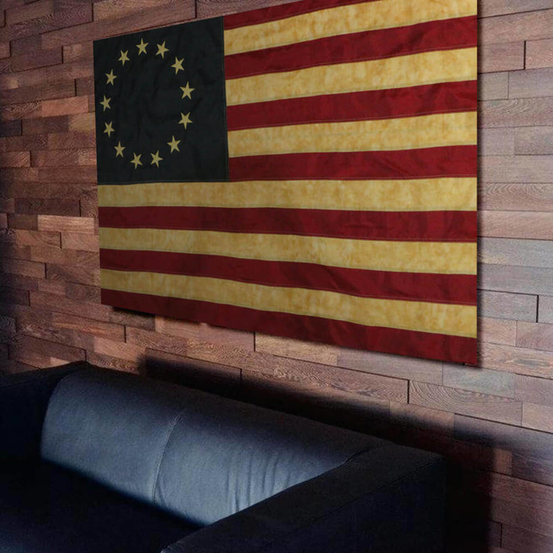 tea stained betsy ross flag