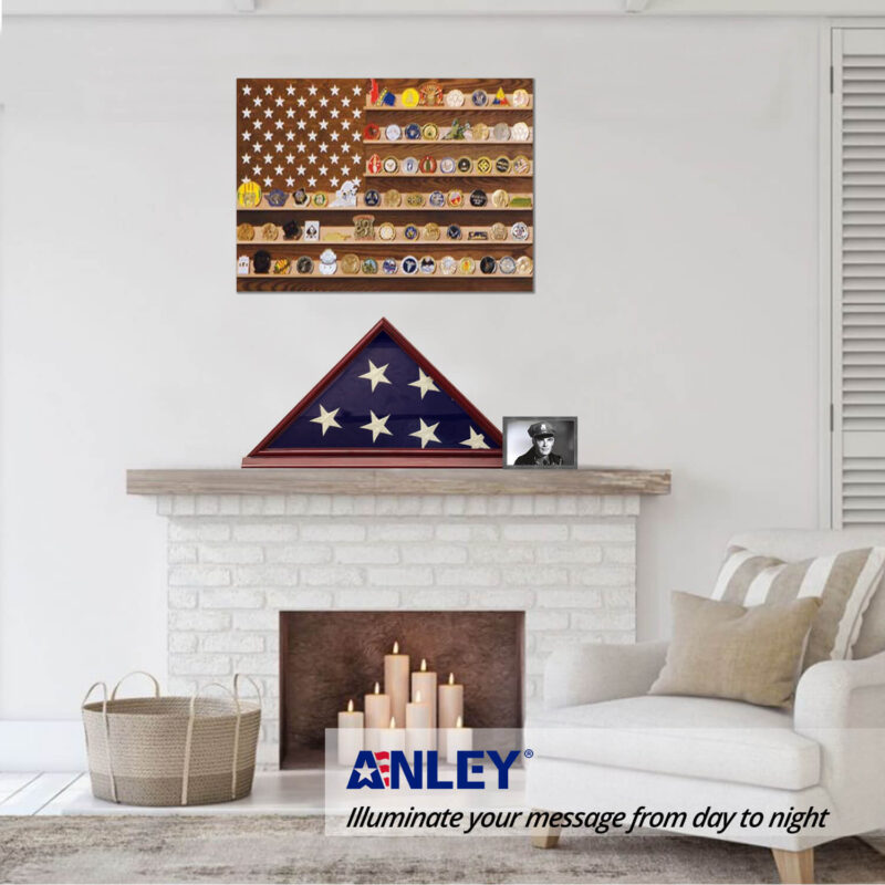 Wooden Memorial Flag Display Case - Image 4