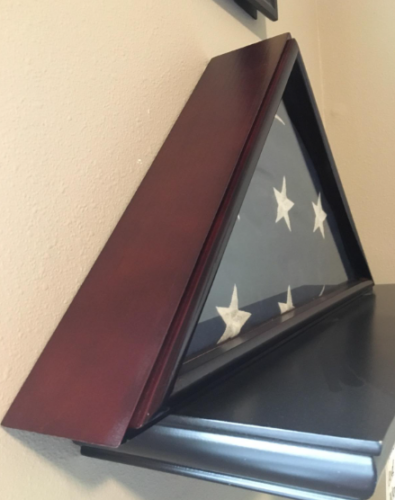 Wooden Memorial Flag Display Case photo review