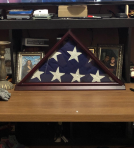 Wooden Memorial Flag Display Case photo review