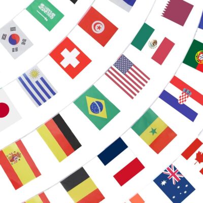 2026 World Cup 48 Countries String Flag
