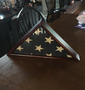 Wooden Memorial Flag Display Case photo review