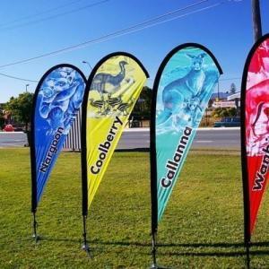 Custom Teardrop Feather Flags photo review