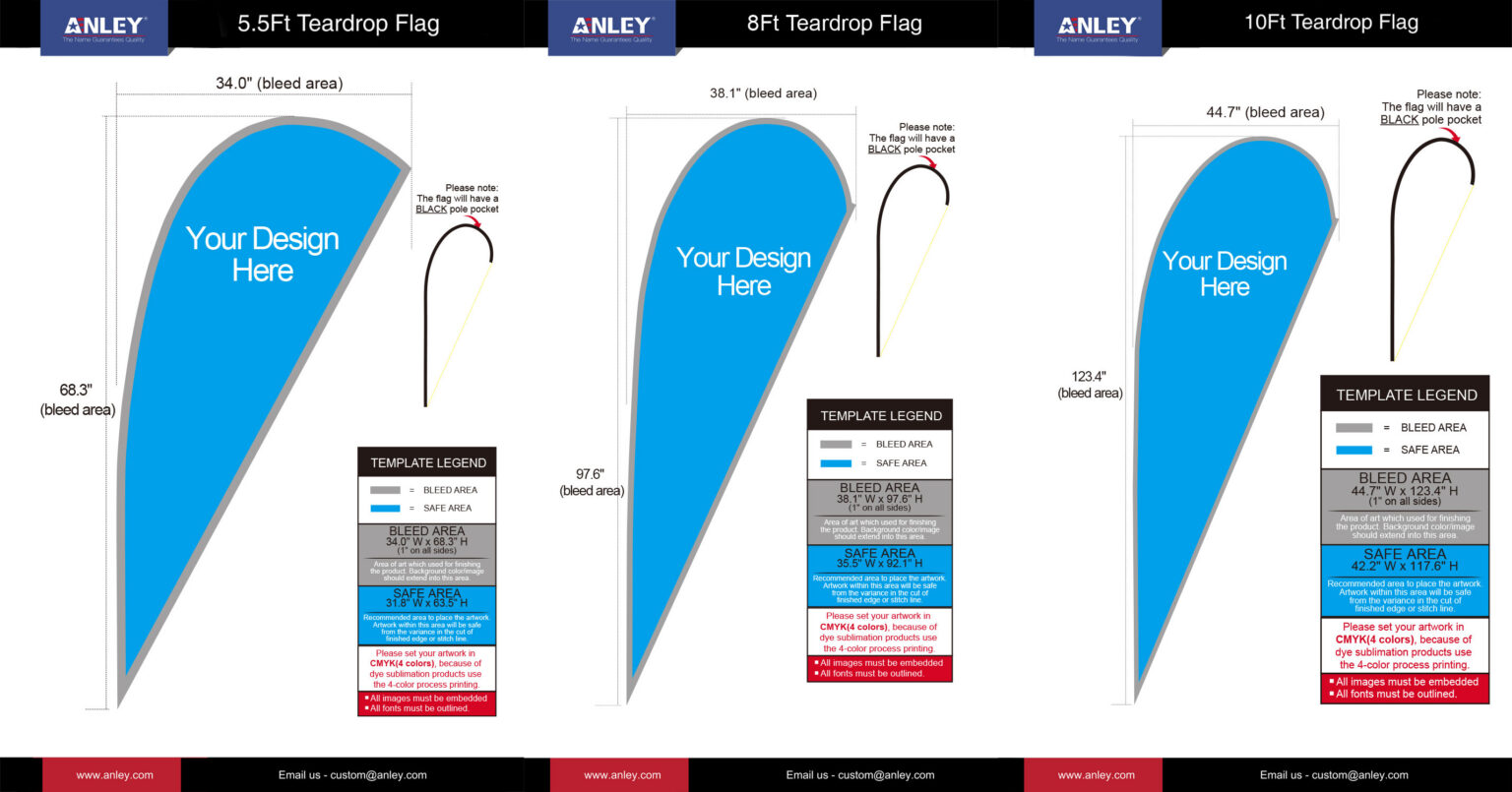 Teardrop-flags-Size
